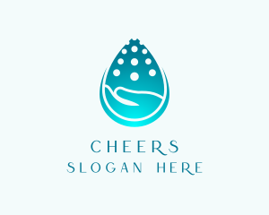 Droplet - Hand Liquid Cleaner logo design