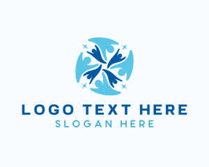 Human - People Support Group logo design