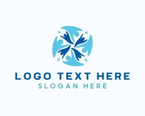 Social - People Support Group logo design