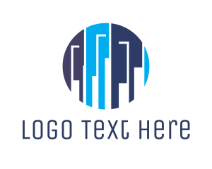 Blue City - Tech City logo design