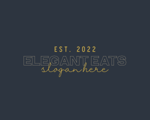 Boutique Elegant Signature logo design