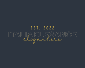 Boutique Elegant Signature logo design