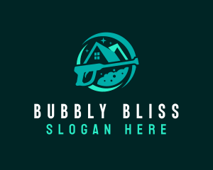 Power Washing Bubbles logo design