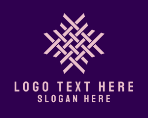 Home Decor - Rattan Textile Pattern logo design