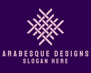 Rattan Textile Pattern logo design