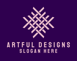 Rattan Textile Pattern logo design