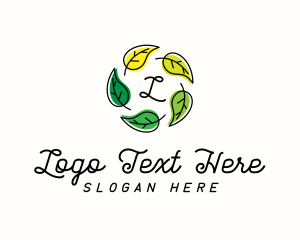 Vegan - Organic Leaf Wellness logo design