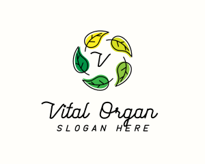 Organic Leaf Wellness logo design