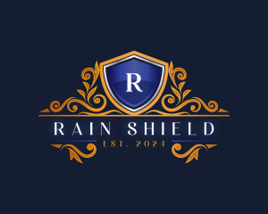 Elegant Shield Ornament logo design