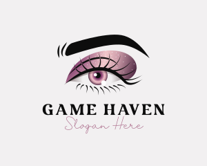 Makeup Artist - Shimmery Eye Makeup logo design