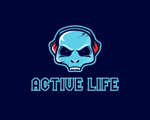 Music DJ Alien  logo design