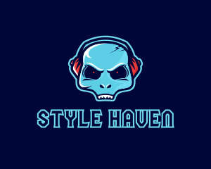 Music - Music DJ Alien logo design