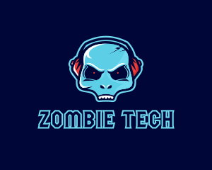 Zombie - Music DJ Alien logo design