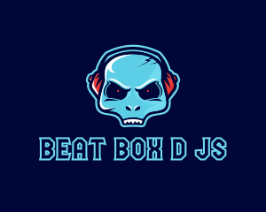 Dj - Music DJ Alien logo design