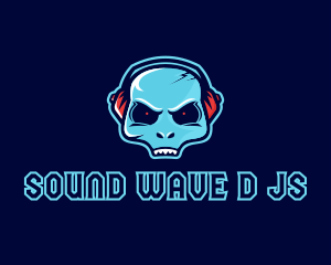 Dj - Music DJ Alien logo design