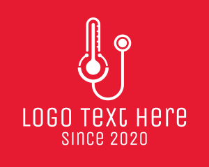 Medical Equipment - Temperature Check Up logo design