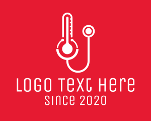 White - Temperature Check Up logo design