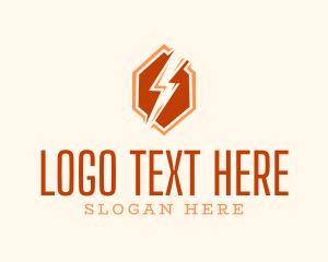 Electricity - Lightning Energy Company logo design