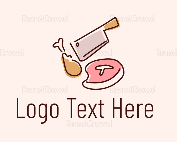 Butcher Deli Meat Logo