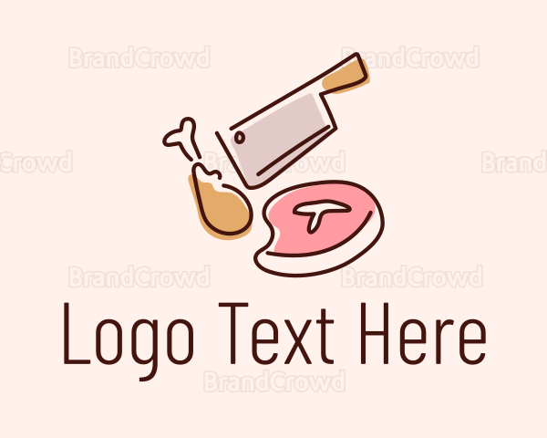 Butcher Deli Meat Logo