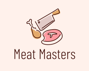 Butcher Deli Meat logo design