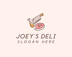 Butcher Deli Meat logo design