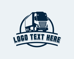 Transportation - Freight Trucking Logistics logo design