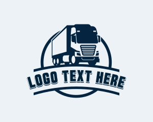 Delivery - Freight Trucking Logistics logo design