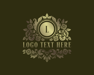 Luxury - Floral Boutique Salon logo design