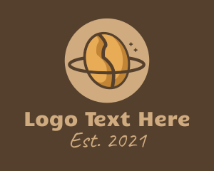 Moon - Coffee Bean Planet logo design