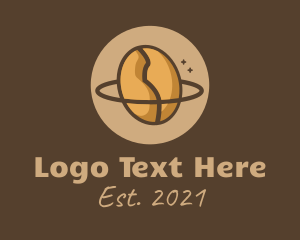 Galaxy - Coffee Bean Planet logo design