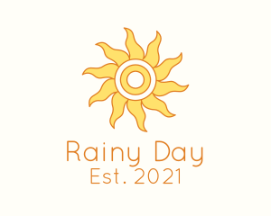 Tropical Summer Sun logo design