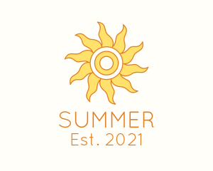 Tropical Summer Sun logo design