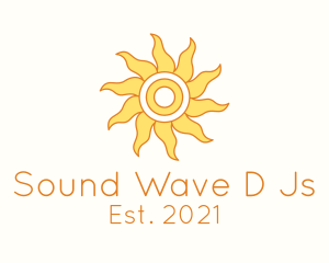 Morning - Tropical Summer Sun logo design