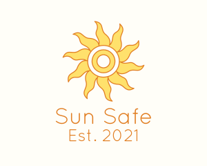 Spf - Tropical Summer Sun logo design