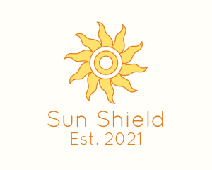 Tropical Summer Sun logo design