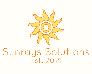 Tropical Summer Sun logo design