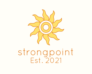 Sunshine - Tropical Summer Sun logo design