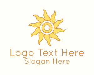 Tropical Summer Sun Logo