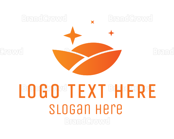 Sunset Landscape Business Logo