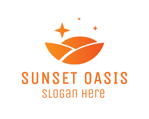 Sunset Landscape Business logo design