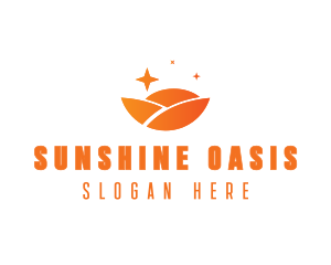 Sunset Landscape Business logo design