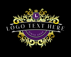 Florist - Classic Royal Crest logo design