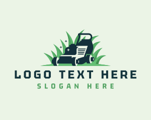 Yard Care - Lawn Mower Grass Cleaning logo design