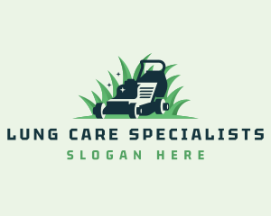 Lawn Mower Grass Cleaning logo design