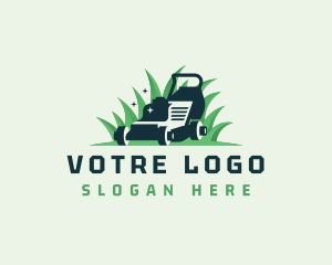 Grass - Lawn Mower Grass Cleaning logo design