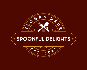 Spoon Fork Restaurant logo design