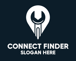 Wrench Mechanic Finder logo design