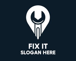 Wrench Mechanic Finder logo design