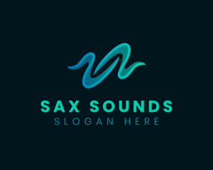 Sound Wave Digital Audio logo design